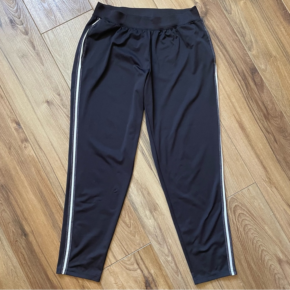 Zelos black workout track jogger athletic pants with pockets size 1X